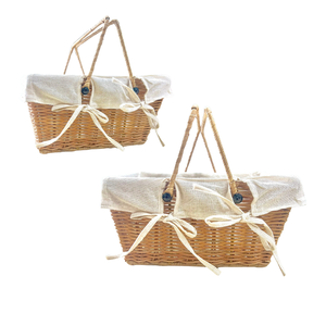 Paniers en rotin super chauds parfaits pour les cadeaux en bambou et les paniers cadeaux rétro avec expédition nationale - Product Image 1