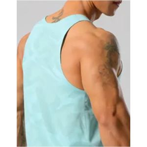 Verano de talla grande músculo deportes camiseta sin mangas transpirable Color sólido entrenamiento chaleco gimnasio Fitness secado rápido hombres camiseta sin mangas - Product Image 6