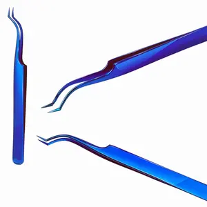 Pince à épiler professionnelle Logo personnalisé applicateur de cils en plastique rose pince à épiler à pointe de fibre pour l'extension de cils - Product Image 6