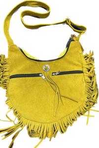 Sac à main à franges en cuir suédé Style Western Girl Sac à bandoulière Sac cartable Sac western en daim avec franges et perles - Product Image 3