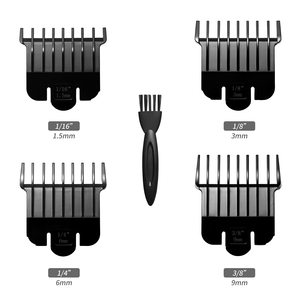 Lot de 3 lames de rechange professionnelles en T pour tondeuses, en acier inoxydable, électriques et alimentées par USB, pour la coupe de cheveux de barbier - Product Image 2