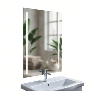 กระจกห้องน้ำ ดีไซน์อิตาลี 90x110 ซม. ผิวเงา ขอบเรียบ สไตล์โมเดิร์น - Product Image 2