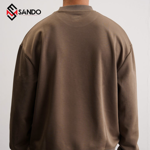 Sudadera con capucha de gran tamaño para hombre de alta calidad, Sudadera ligera de algodón con 3D personalizado para diseño de hombros caídos con estampado de hojaldre - Product Image 6