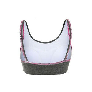 Women fitness v neck workout sports bra with backless design and yoga crop tank top style ideal for gym and running sessions - Product Image 6