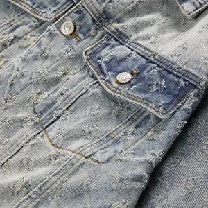 Veste en jean pour homme, streetwear, hip hop, vestes en jean à capuche pour homme, vêtements d'extérieur décontractés pour homme, nouvelle mode automne-hiver 2025 - Product Image 2