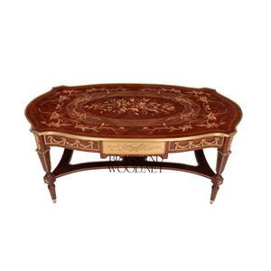 Classic Wooden Inlay <b>Table</b> Set - Product Image 3