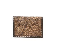 Offre Spéciale Vintage en cuir véritable femmes portefeuille rouge multi-usages bracelet pochette avec fermeture éclair usiné à la main fleur sculpture pour l'été