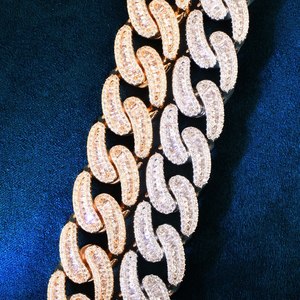 Pulseras y Brazaletes de Moissanita VVS1 con Dijes en Forma de Candado, Aprobadas por el Probador de Diamantes, Joyería Hiphop Chapada en Oro Certificada IGI para Hombre - Product Image 4