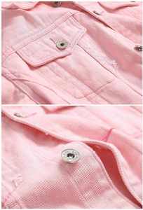 Dernières vestes en jean unisexes au design unique, sur mesure, OEM, grande taille, surdimensionnées, manches longues, basiques, boutonnées, avec poches - Product Image 6