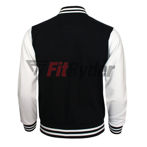 <b>Men's</b> Wool Satin <b>Bomber</b> <b>Jacket</b> Quick Dry Slim Fit <b>Varsity</b> Style with Stand Collar Customizable OEM Winter High Street Design - Product Image 3