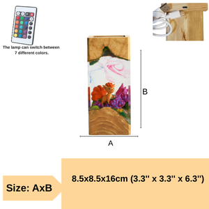 Anime Lamp, Epoxy Resin Lamp, Custom Epoxy Resin Lamp, Resin Wood Art Lamp, Custom Night <b>Light</b>, Handmade Gift, <b>Christmas</b> Gift - Product Image 4