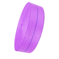 Webbing Poliester/Nilon Kekuatan Tinggi Tebal 1.6-3mm Merek Kustom Warna Solid Ukuran Kustom Sabuk Tali Pengaman Tas Ransel
