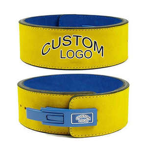 เข็มขัดหนังสำหรับออกกำลังกายเข็มขัดยกน้ำหนักแบบปรับแต่งโลโก้ได้ - Product Image 3