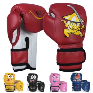 kids boxing gloves 4 6 OZ cartoon youth boys girls mma punching bag kick boxing gear