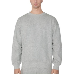 Sweat-shirt décontracté personnalisé pour homme, 100 % coton, écologique, coupe classique, col rond, couleur unie, hiver, vente en gros - Product Image 4