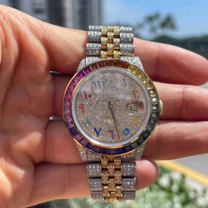 Montre présidentielle Iced Out Moissanite | Design squelette de luxe VVS | Vente en gros approuvée - Product Image 4