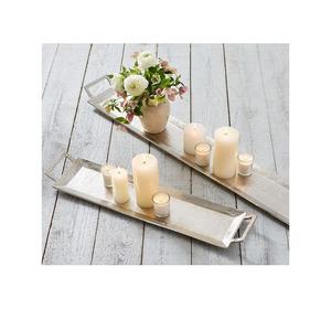 Juego de 2 bandejas de aluminio para servir alimentos, bandeja para servir té y café de Color Dorado de la más alta calidad para accesorios de mesa - Product Image 6