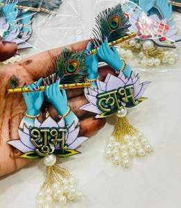 ของตกแต่งผนังและที่แขวนประตูทำด้วยมือสีสันสวยงามน่าดึงดูดสำหรับตกแต่งบ้านวัดเทศกาลและของแขวนตกแต่งห้อง - Product Image 2