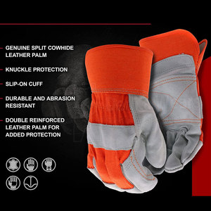 Guantes de Trabajo de Alta Calidad con Diseño Personalizado, Bajo MOQ, Material de Cuero, Guantes de Seguridad para Trabajo y Mantenimiento - Product Image 6