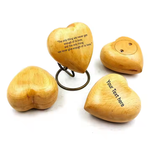 Urnas de cremación para mascotas más vendidas con urnas de madera pulida para mascotas, accesorios funerarios hechos a mano para cenizas de animales, urnas de entierro para mascotas - Product Image 1