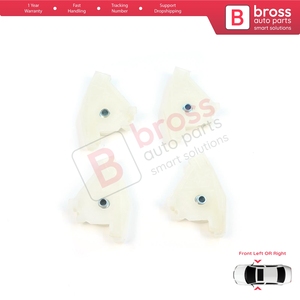 ชุดซ่อมมอเตอร์กระจกหน้ารถ รุ่น BWR1056+BWR1057  ชุดลูกล้อมุมซ้ายและขวา พร้อมคลิปและสลัก สำหรับ A4 S4 B6 B7 8E B8 8K Exeo 3R - Product Image 2