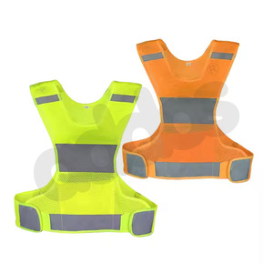 100% polyester Áo khoác bảo hộ lao động HI VIS bảo hộ lao động phụ nữ HI VIS phản ánh chạy an toàn cảnh báo phản quang vest - Product Image 6