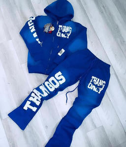 Ensemble de survêtement de sororité grecque Sweat à capuche et pantalon de jogging pour femme, tenue de streetwear décontractée avec impression de lettres audacieuses - Product Image 4