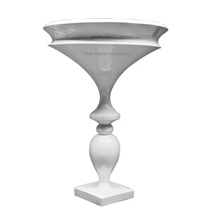Standard Design Metal Flower <b>Vase</b> Urns for Home Living Room Tabletop Decorative Shiny Silver Finished Flower Pots - Product Image 6