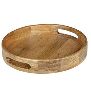 Plateau de service en bois de mangue de qualité supérieure Plateau de service en bois de mangue en forme de rectangle pour la décoration de restaurants à la maison - Product Image 6