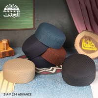 Sombrero musulmán redondo clásico ZAF ADVANCE cosido a mano y fabricado en Pakistán diseño único gorra islámica Kufi