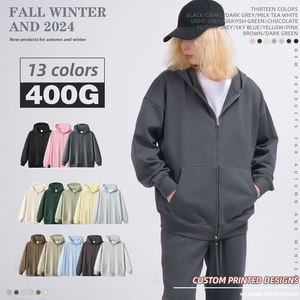 300 GSM sudaderas con capucha de algodón Unisex sudaderas cómodo elegante cálido directo de fábrica al por mayor ropa informal logotipo personalizado - Product Image 2