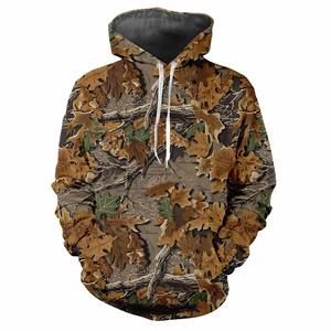 Sweat à capuche de chasse d'hiver pour l'extérieur, veste camouflage, imprimé biomimétique jungle, doublure en polaire pour la chasse aux oiseaux aquatiques et en terrain découvert - Product Image 4