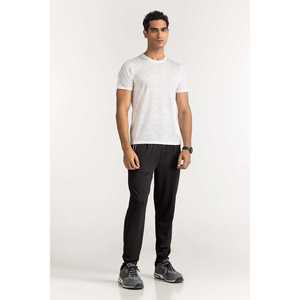 White Textured Knit Men's T-<b>Shirt</b> <b>AW</b>-TS24-002 240 GSM Heavyweight Blank Tee Regular Fit Streetwear Casual Custom Apparel 70% - Product Image 1