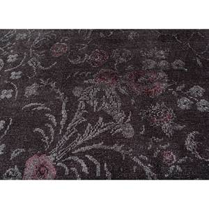 Tapis Azalea en laine et soie noué à la main, motif floral et abstrait, Pae-6124, rectangulaire, pour chambre et couloir, modèle de tapis de chambre, gris et noir - Product Image 3