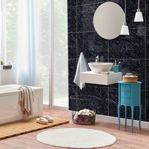 Améliorez tout projet avec des carreaux de porcelaine d'Inde de 60x60cm de designer, carreaux muraux au fini marbre pour la décoration du salon. - Product Image 1