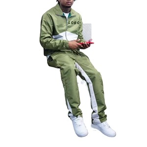 Sublimation personnalisée unisexe Vintage Softshell sport coupe-vent survêtement 100% coton imperméable solide antibactérien vierge pour - Product Image 5