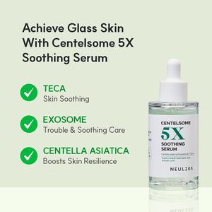 Neul20s Centella 5X Sérum Calmante Antienvejecimiento 50ml Glicerina Té Verde Herbal Coreano Hidratante Facial Blanqueador Sin Crueldad - Product Image 2