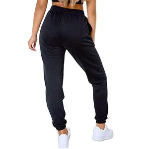 Wholesale Fleece Sweat <b>Pants</b> Women Gym Sweat <b>Pant</b> 2 Piece High Sweatpants Women Tracksuit Custom Fleece Sweatpants - Product Image 3