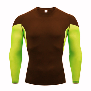 Camiseta de Rashguard Unisex para BJJ, Antibacteriana, Manga Larga, Costuras en Contraste, Transpirable, Absorbe la Humedad, Compresión, Gimnasio, MMA, Anti-UV - Product Image 5