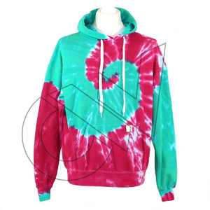 OEM personalizado de los hombres Tie Dye Hoodie de alta calidad respetuoso del medio ambiente polar de moda 3D patrón de invierno con capucha Collar - Product Image 2
