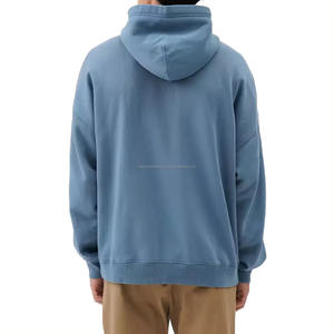 เสื้อฮู้ดสวมหัวกันลมสำหรับผู้ชายเสื้อสเวตเตอร์ไซส์ใหญ่พิเศษผ้าฝ้าย100% ปักโลโก้ได้ตามต้องการเสื้อผ้า3D พิมพ์ลายนูน - Product Image 5