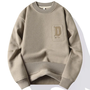 Sweat-shirts à col rond personnalisé-Pull pour hommes-T-shirts à manches longues en polaire épaisse vierge pour vêtements décontractés et de sport - Product Image 2