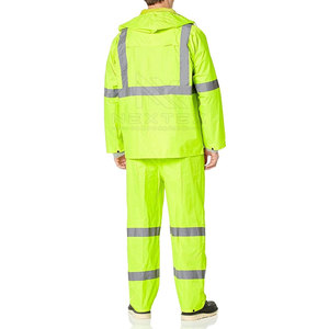 Nouvelle conception, séchage rapide, combinaison de sécurité personnalisée à haute visibilité, certifiée CE, respirante, en polyester, service OEM pour hommes - Product Image 2
