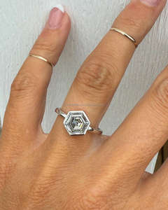 Anillo de Compromiso de Oro de 14K con Certificado IGI para Mujer, Zirconia CVD VVS DEF, Todas las Formas de Corte, Anillo de Boda Personalizado - Product Image 4