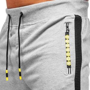 Bonne qualité hommes pantalons de Sport décontractés taille moyenne toile Gym Fitness survêtement pantalon pantalons de survêtement en plein air pour la vente en gros prêt à expédier - Product Image 4