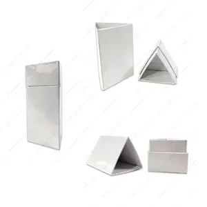 Boîte d'emballage triangulaire en papier cartonné personnalisée en gros avec logo personnalisé Boîtes à couvercle supérieur et inférieur