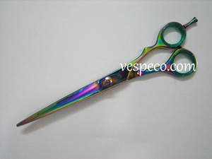 Pet grooming scissors multi titanium coated - Product Image 4
