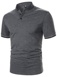 Custom <b>Men's</b> Polo <b>Shirt</b> Casual Polo <b>Shirt</b> Dry fit Embroidered Solid Pattern Breathable Jersey Fabric <b>Cool</b> Front Sale - Product Image 6