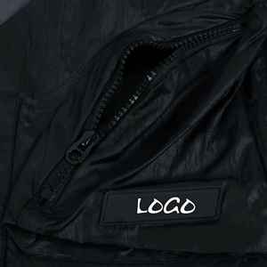 Chaquetas cortavientos de nailon con diseño de logotipo personalizado para hombre Sudadera con capucha Street Fashion Wear - Product Image 5