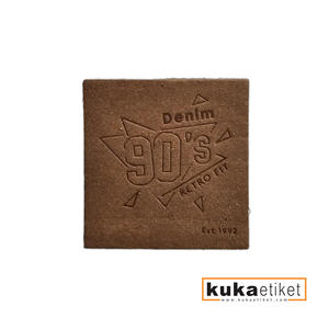 Jacron Étiquettes de vêtement lavables imprimées découpées au laser avec logo personnalisé pour vêtements et produits en denim - Product Image 2